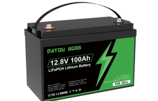 DATOUBOSS 12V 100Ah LiFePO4-Batterie mit EVE-Zellen, 100A BMS, über 4000 Ladezyklen, Lithium-Eisenphosphat-Batterie für Solarenergiespeicherung, Wohnmobile, Boote und netzunabhängige Stromversorgungssysteme
