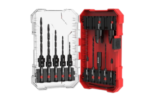 15 PCS Countersink Drill Bit Set with 2PCS Wood Plug Cutter