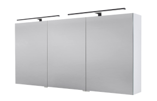 Spiegelschrank 150 cm mit 2x MULTI LED Beleuchtung Doppelspiegeltüren