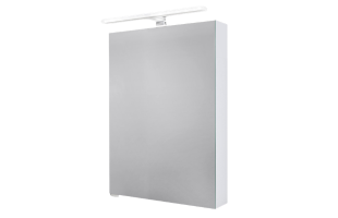 Spiegelschrank 50 cm mit MULTI LED Acryl Aufsatzleuchte