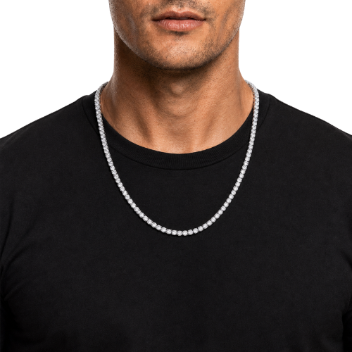 5mm Iced CZ Tennis Chain Necklace
