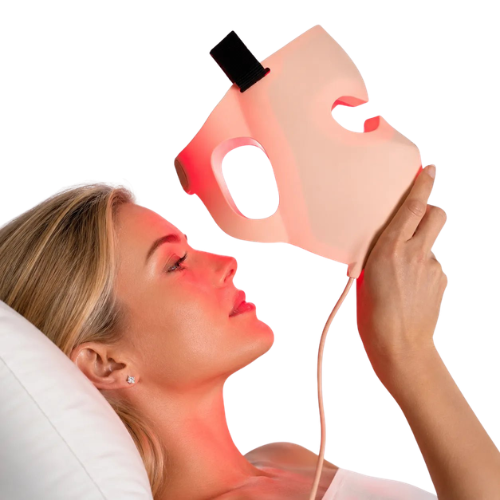 Erweiterte 5D Laser- und LED-Gesichtsmaske mit Halsstück