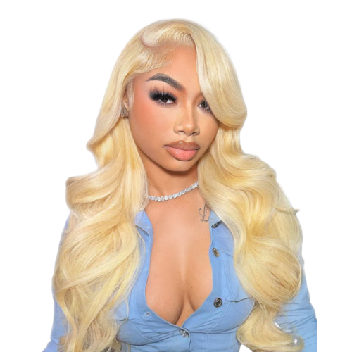 Arabella 13x4 Frontal Lace & 6x5 Unsichtbare Knoten Glueless 613 Blonde Body Wave Perücke