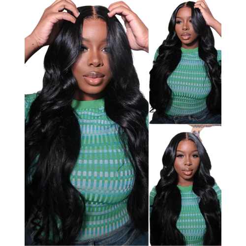 Arabella 6x5/13x4 Lace Glueless Loose Body Wave Perrücke Vorgeplottete Spitzen Natürlicher Schwarzer Anfängerfreundlich