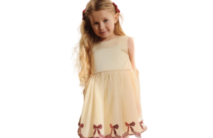 Bowie Sequin Dress in Sand