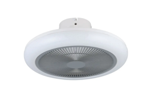 Deckenventilator mit Licht Kostrena Grau/Weiss
