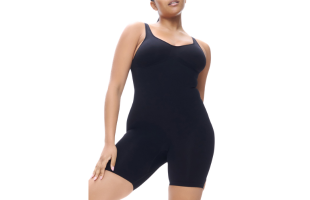 Contour Seamless Shorty Bodysuit Black