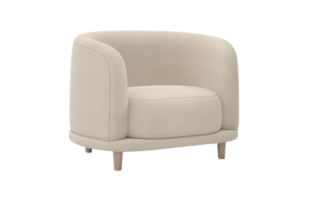 Cora Samt Kurven 3-Sitzer Sofa / Lounge-Stuhl