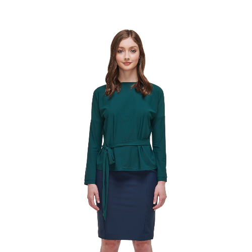 Coraline Langarm-Tie Waist Top