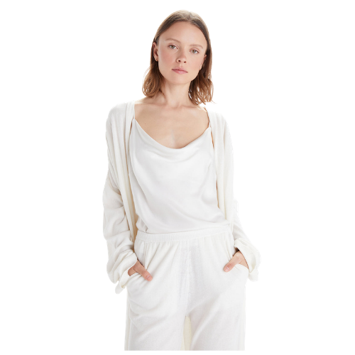 Cowl Neck Camisole - Schnee Weiss