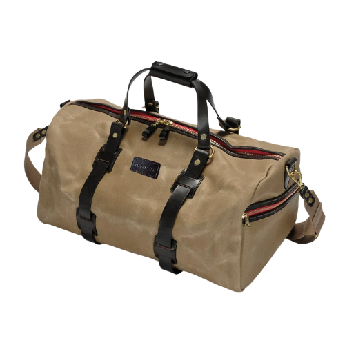 Croots Vintage Canvas Duffle Bag Holdall - Wochenendtasche - Sand