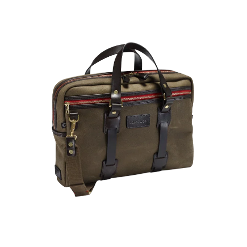 Croots Vintage Canvas Laptop Bag - Business Tasche - Olive