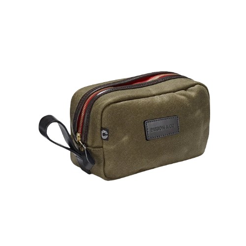 Croots Vintage Canvas Waschbeutel - Olive