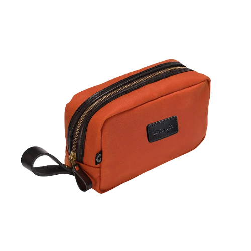 Croots Vintage Canvas Kulturbeutel - Orange