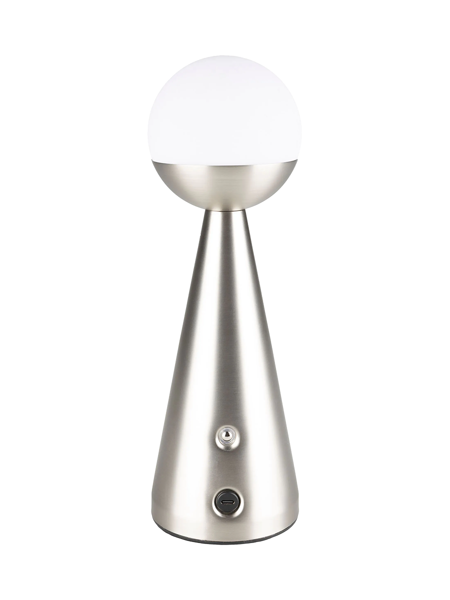 Wiederaufladbare & kabellose Design Tischlampe „Bello“