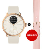 Withings ScanWatch 2 - 38mm Sand | Rosegold + Free Pink Leather Strap
