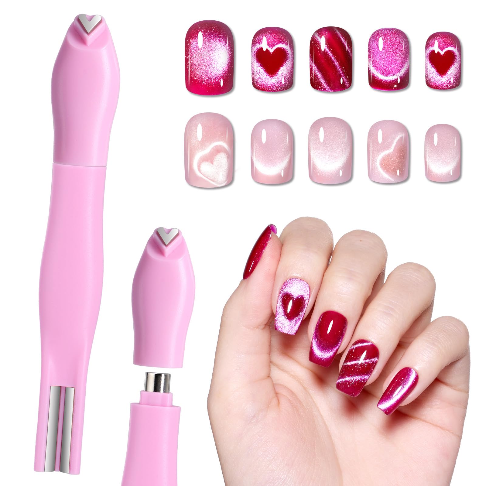 Beetles Cat Eye Magnet für Nägel - 3-in-1 Nagel-Magnet für Cat Eye Gel-Nagellack