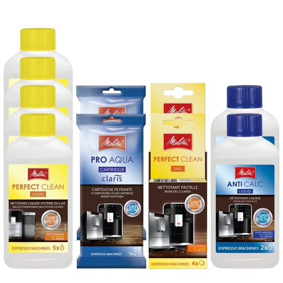 Large Cleaning Set for Fully Automatic Coffee Machines with Milk System
