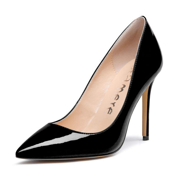 Aachcol Damen Lackleder Stiletto mit spitzer Zehe | Elegante High Heels