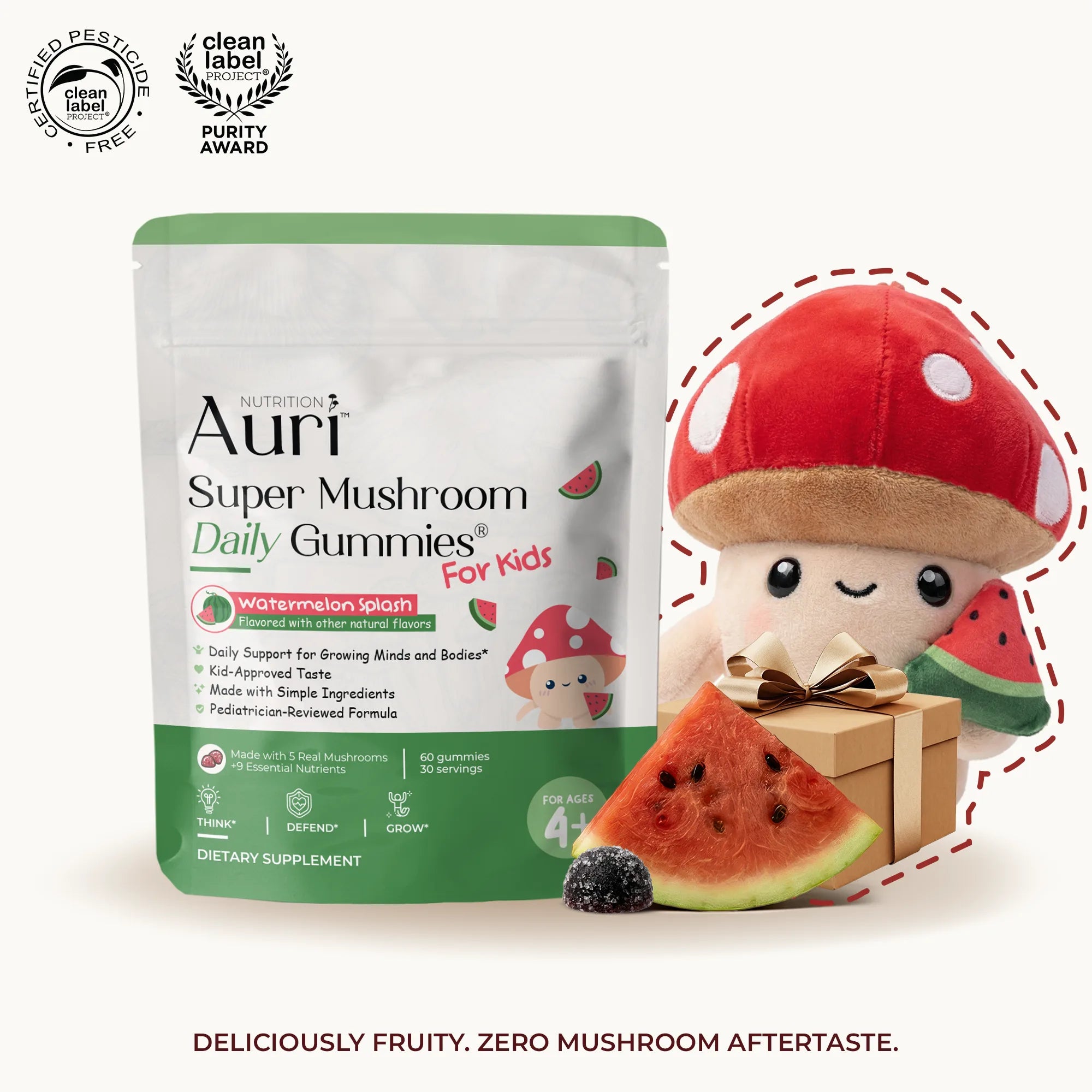 Super Mushroom Daily Gummies für Kinder | Von Kinderärzten empfohlene Multivitamine