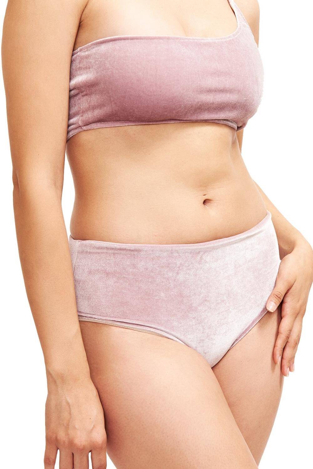 Serena Hipster Bikini Bottom Blush Velvet
