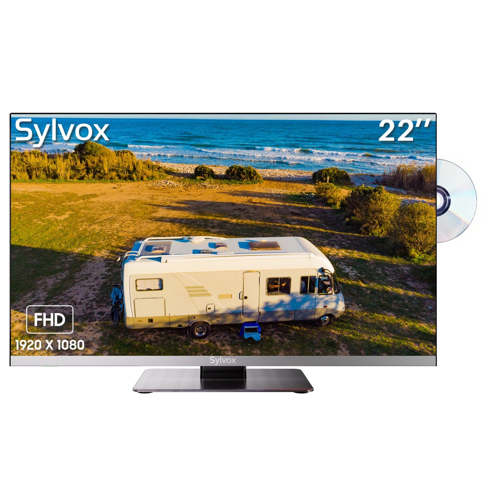 Sylvox 22" 12V TV with DVD player – 2023 RV Series