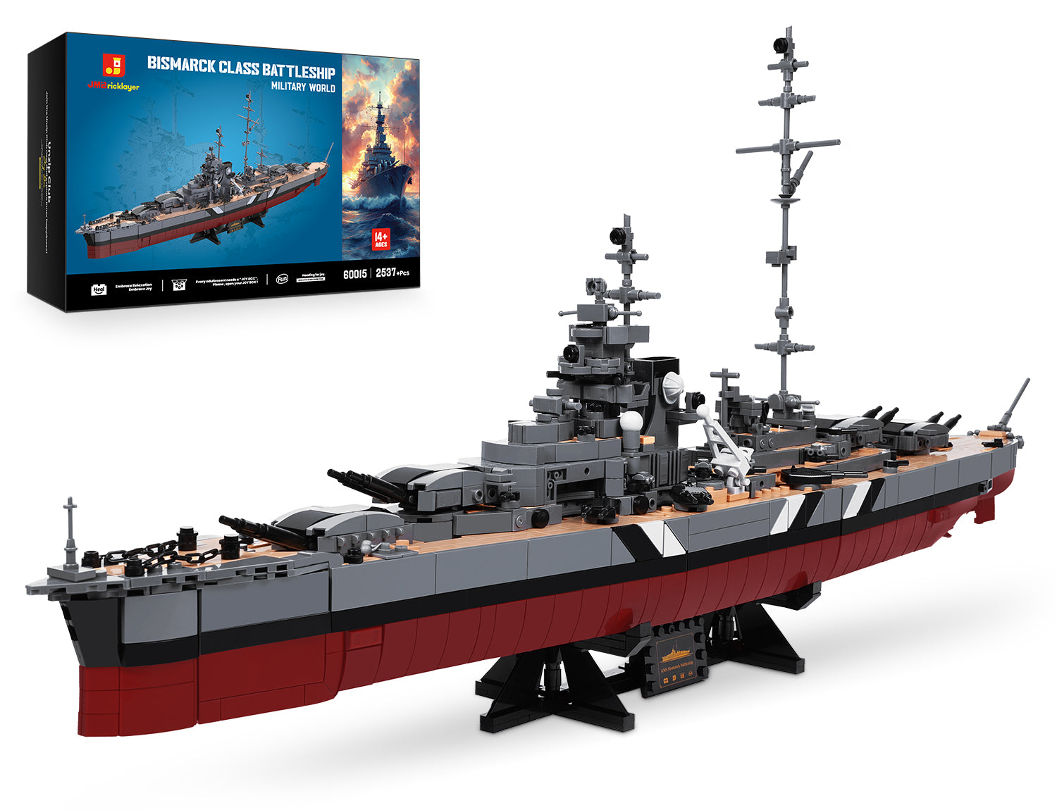 Schlachtschiff Bismarck 60015 | 2537+PCS | 1:300