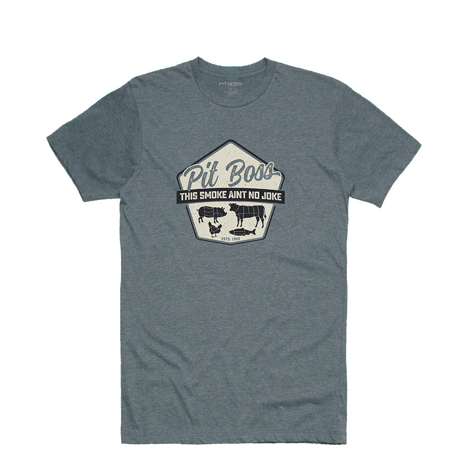 Herren T-Shirt Masters of Smoke aus Titan Heather
