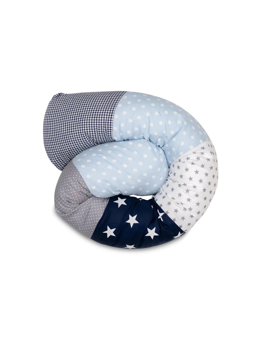 Babynest KUSCHELSCHLANGE Blau Hellblau Grau
