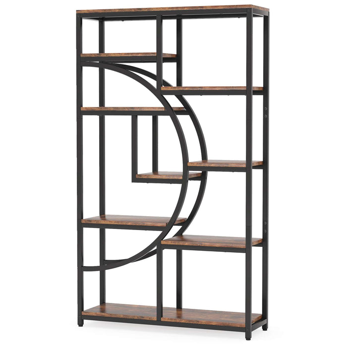 Freestanding Bookshelf, 68.9" Etagere Bookcase with 9 Open Shelves