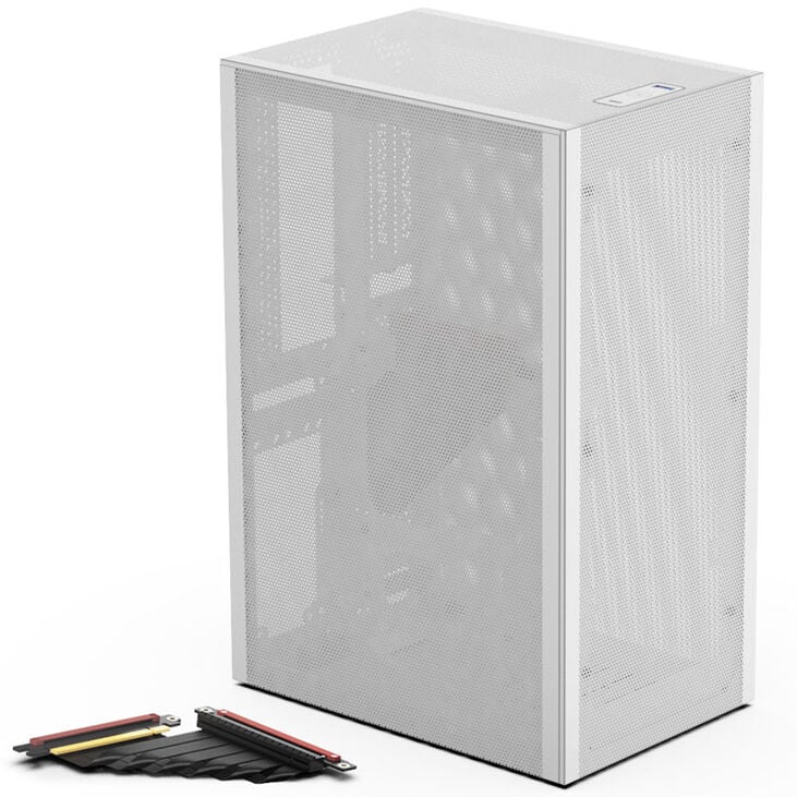 Ssupd Meshlicious Full Mesh PCIE 4.0 Edition Mini-ITX-Gehäuse - Weiß