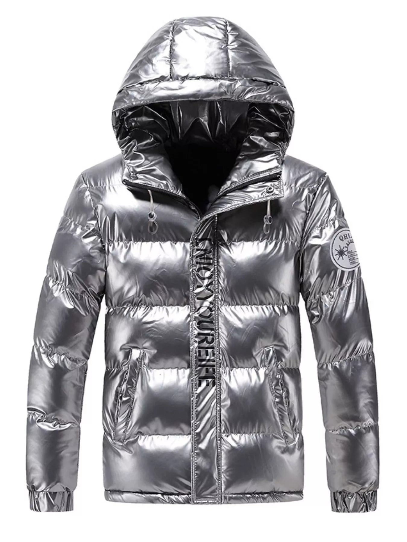 Men's Plus Size Padded Hooded Winter Coat