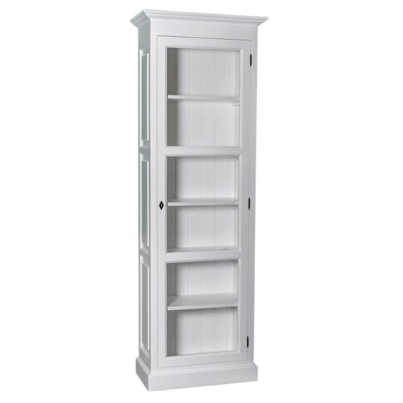 Hohe Büchervitrine Landhausstil