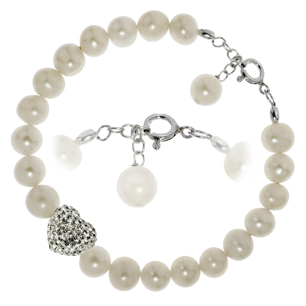 Pearl Bracelet in 925 Silver with Freshwater Pearl