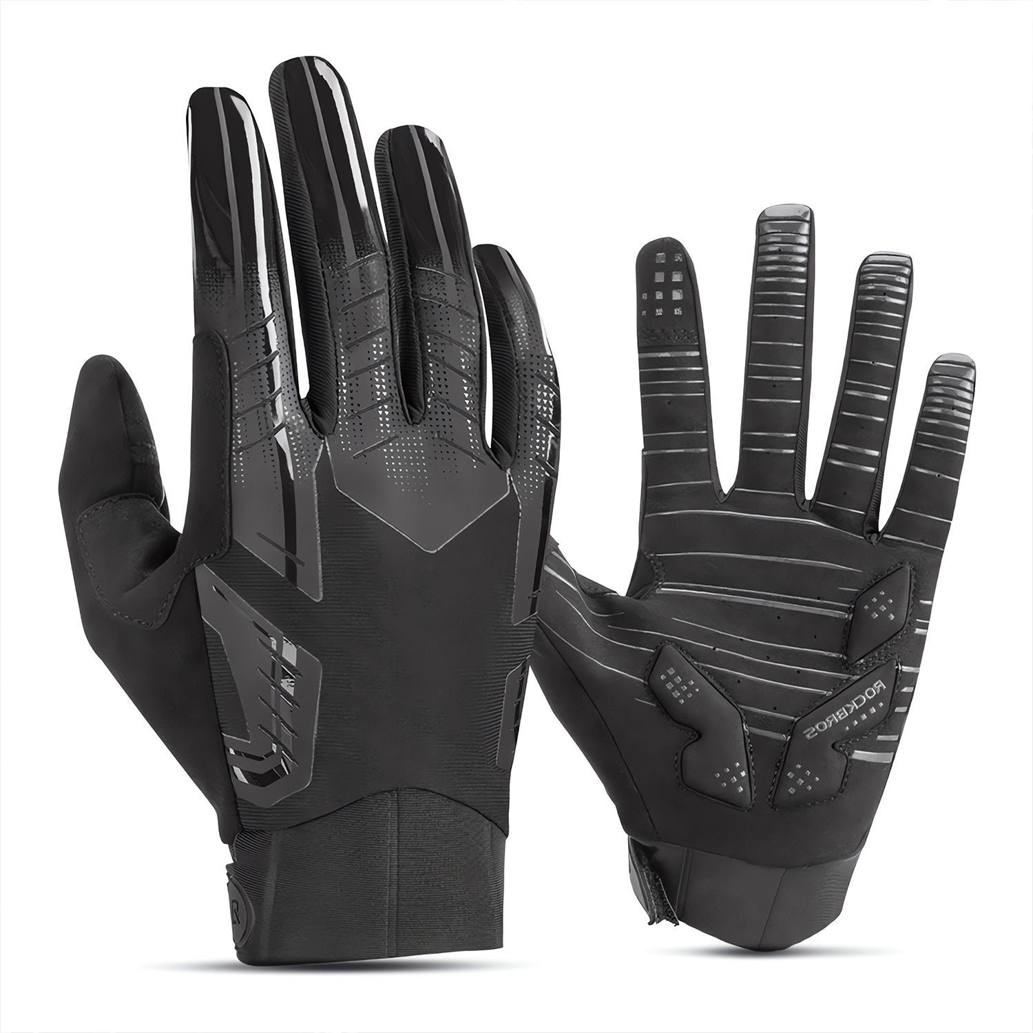 ROCKBROS Winter Winddichte Silikon Vollfinger-Fahrradhandschuhe