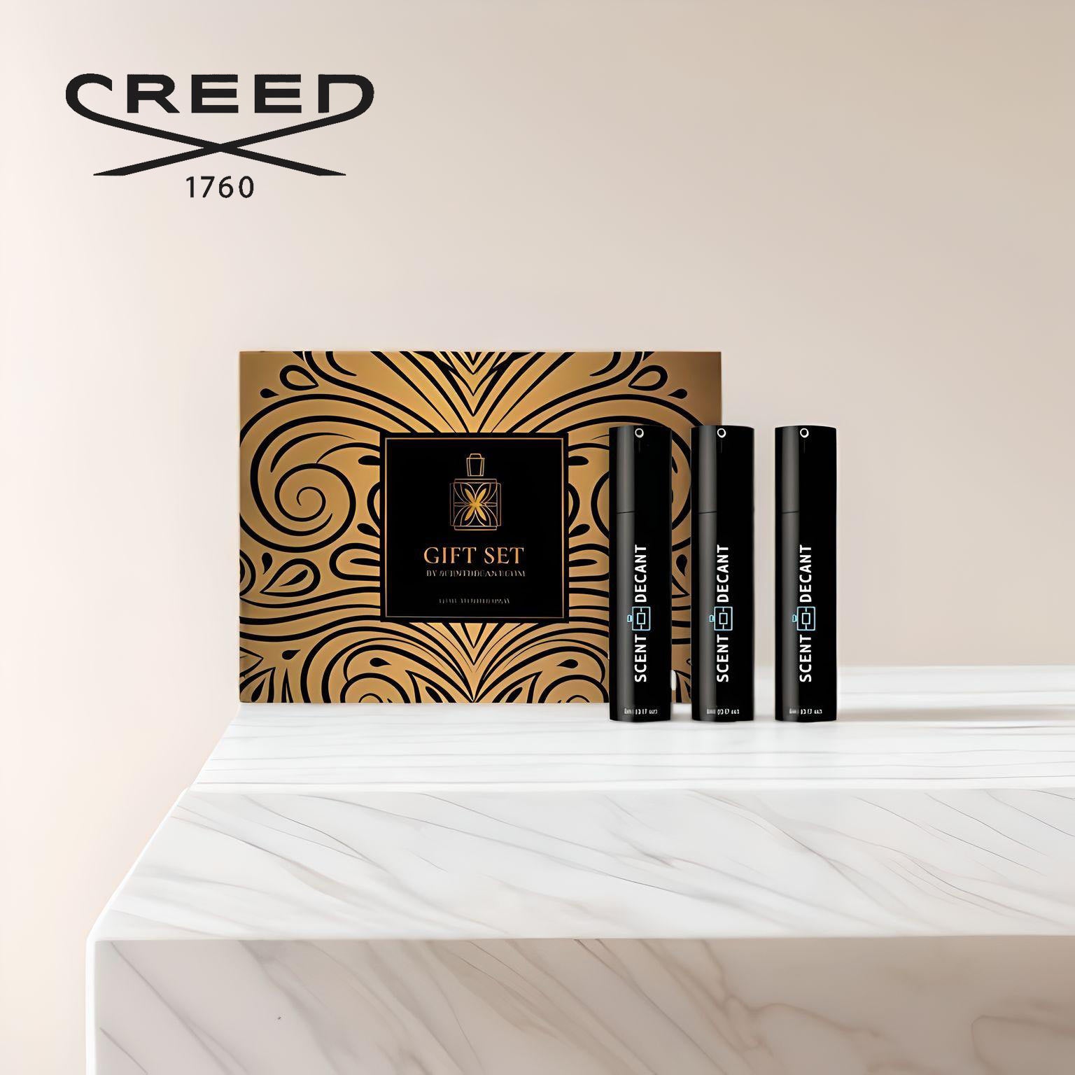 Creed Geschenkset für Herren - Creed Aventus, Creed Silver Mountain & Creed Green Irish Tweed EDP