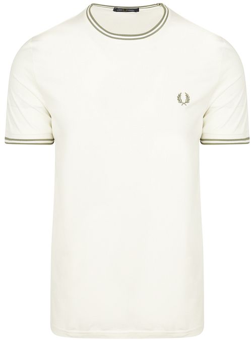 Fred Perry M1588 Twin Tipped T-Shirt Off-White