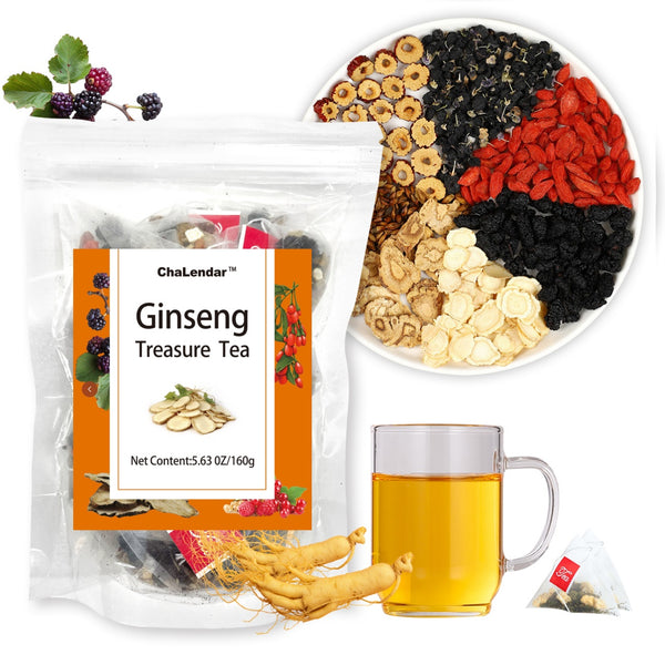 Organic Ginseng Treasure Herbal Tea Mulberry Wolfberry Maca & More 7 Ingredients