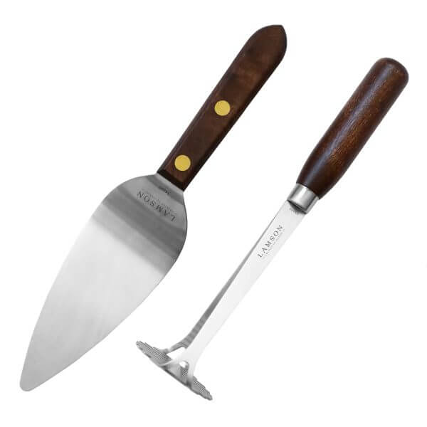 Grandma’s Avo-Masher & Pie Server Walnut Kitchen Set