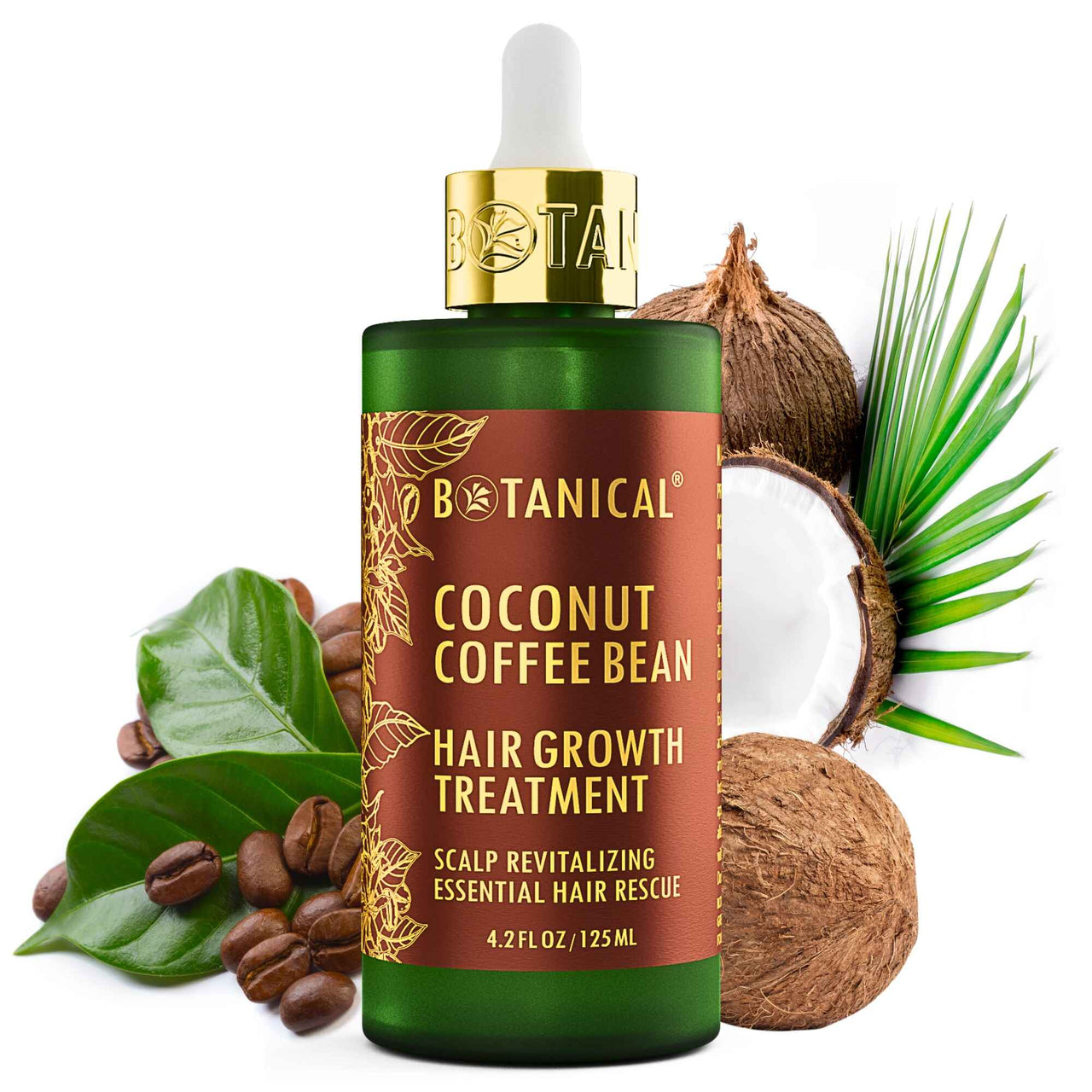 Haarwachstums Kopfspa Vor-Shampoo Behandlung - Kokosnuss & Kaffee-Bohne - Kopfhaut Revitalisierend