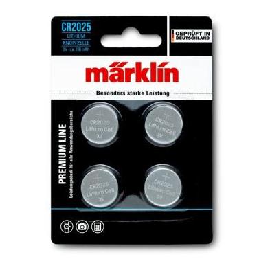 Märklin Premium Line Lithium CR2025 Battery, 3V, Pack of 4