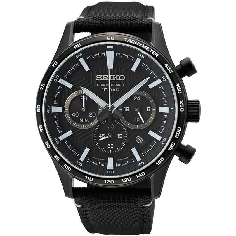 Seiko Men's Watch Chronograph Black