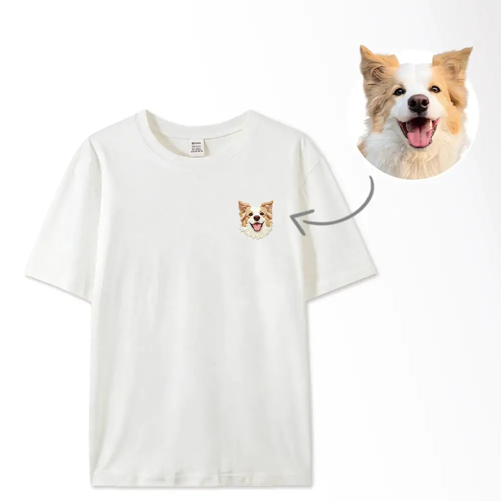 Benutzerdefiniertes besticktes Haustier T-Shirt