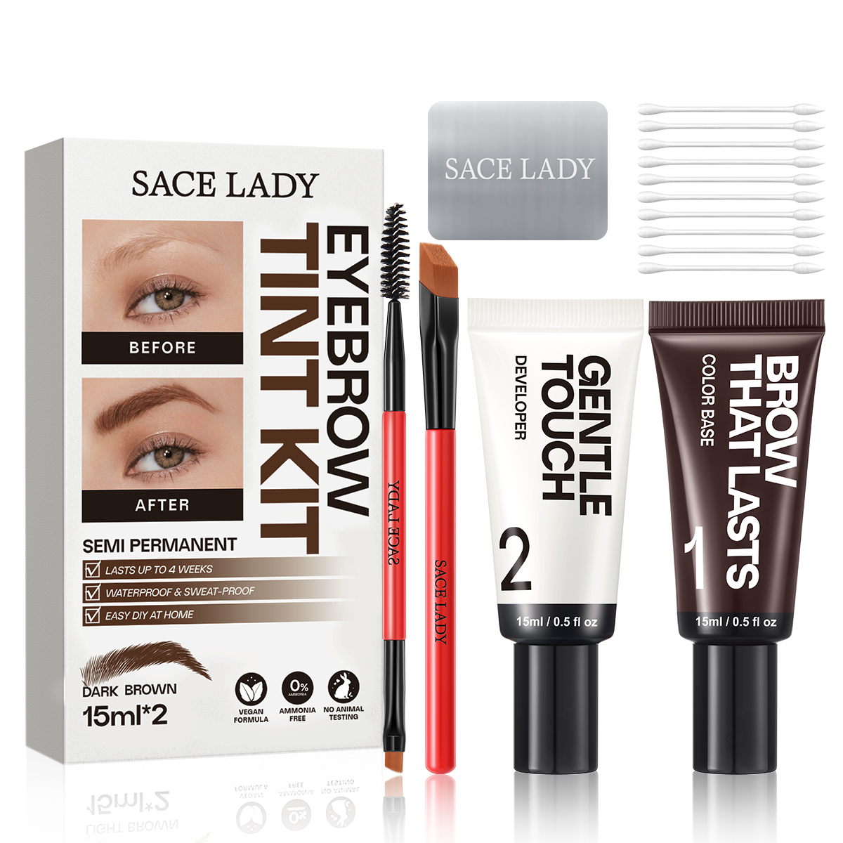 Sweat-proof Eyebrow Tint Kit