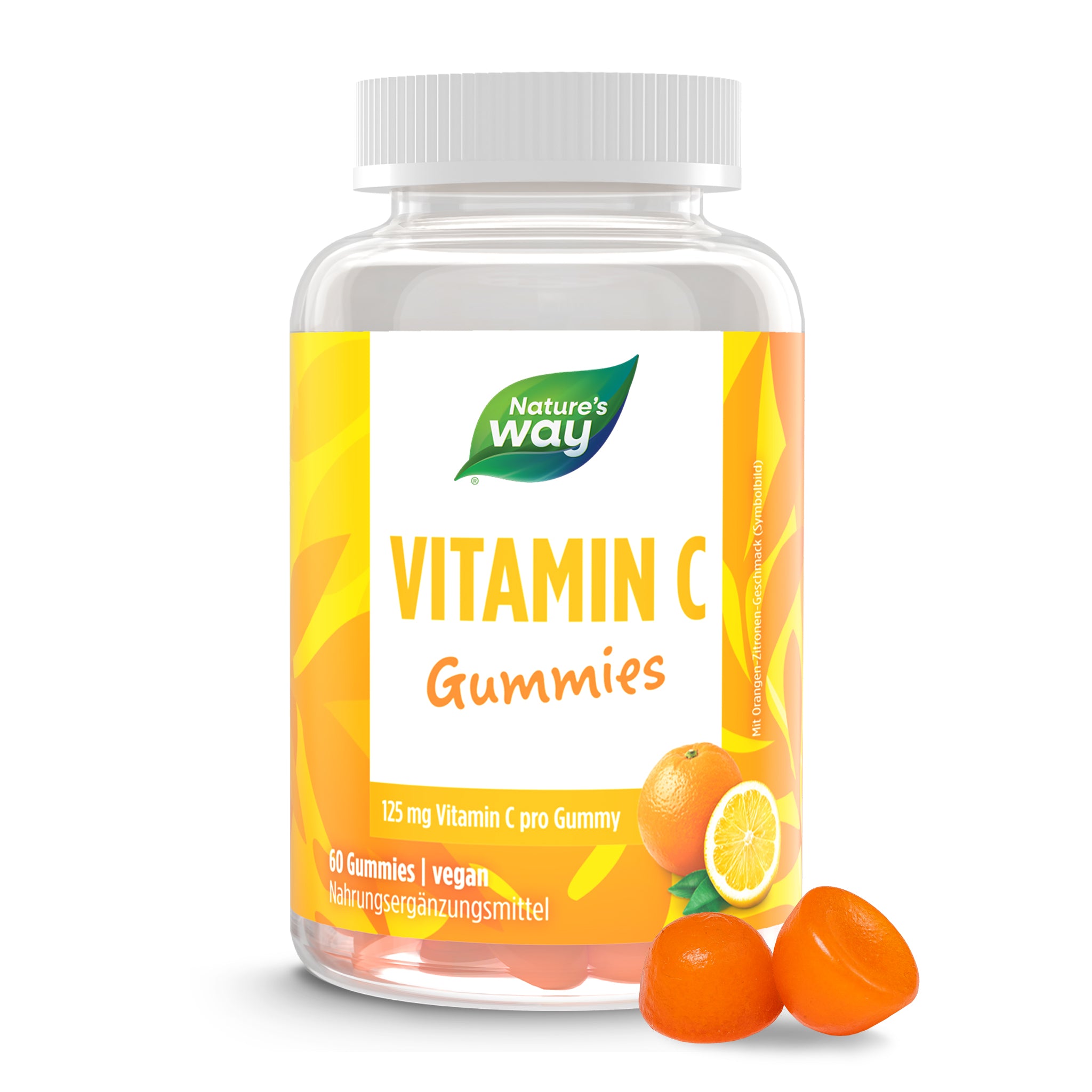 Vitamin C Gummibärchen I 125 mg hochdosiertes Vitamin C Zitrusgeschmack I vegan I 60 Stück