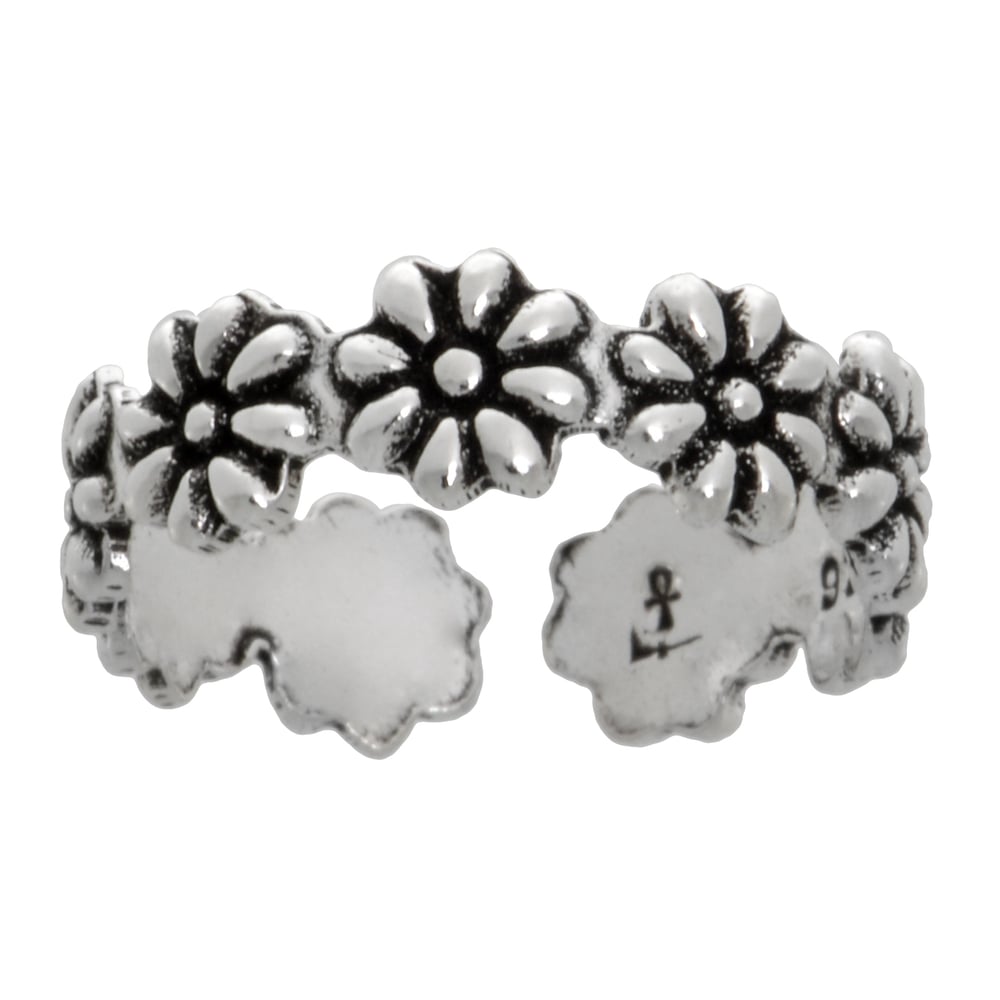 Toe Ring Silver 925 Flower