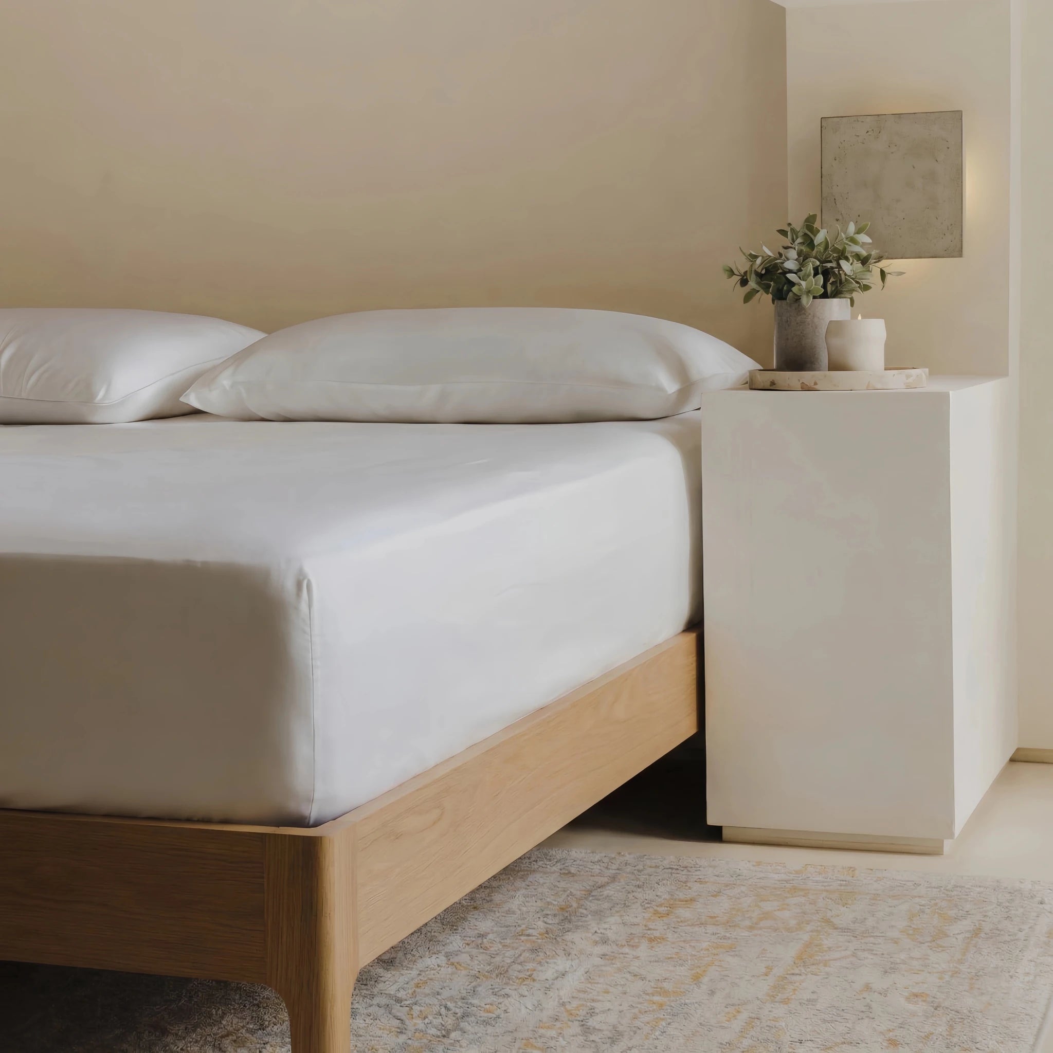 ClassicBreeze™ Kühlendes Bambus-Spannbetttuch, Schnee