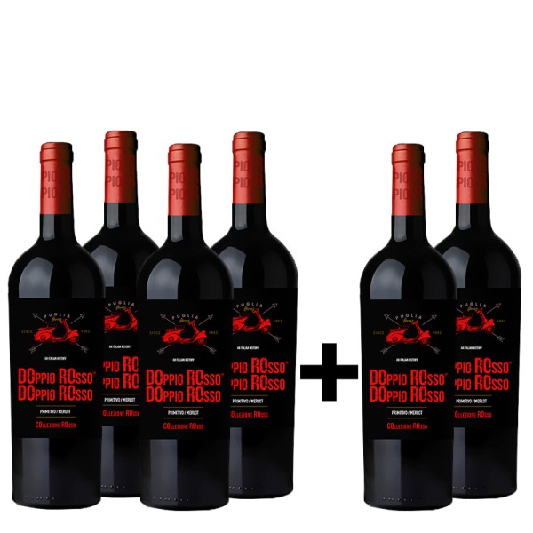 Doppio Rosso 4+2 bottles FREE