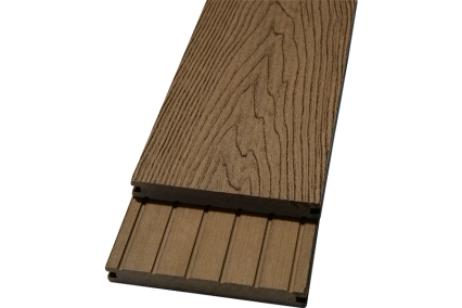 WPC Massivdiele WoodoMalta, braun, 18 x 146 mm, 3D Holzoptik