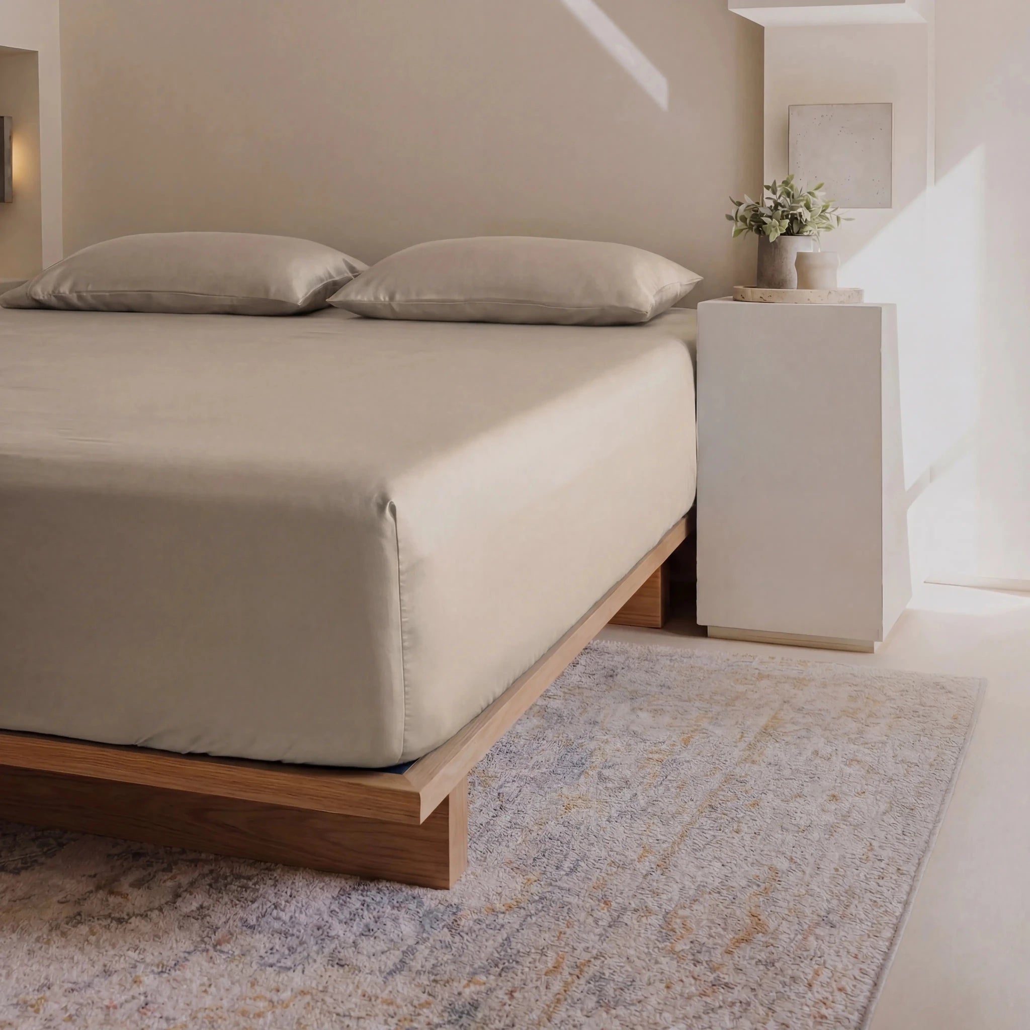 ClassicBreeze™ Kühlende Bambus Spannbettlaken, Düne